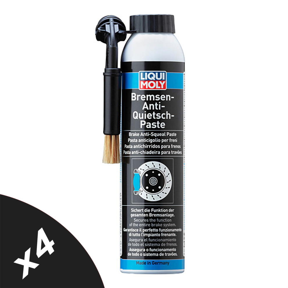 Liqui Moly Brake Anti Squeal Paste + Brush Anti-Seize Brake Pads Grease 4X200ml 5056820532004