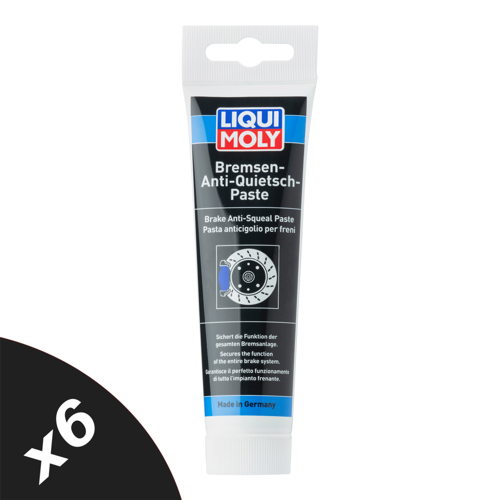 Liqui Moly Brake Anti Squeal Paste Anti-Seize Paste Lubricant 6X100g 3077 5056820531922