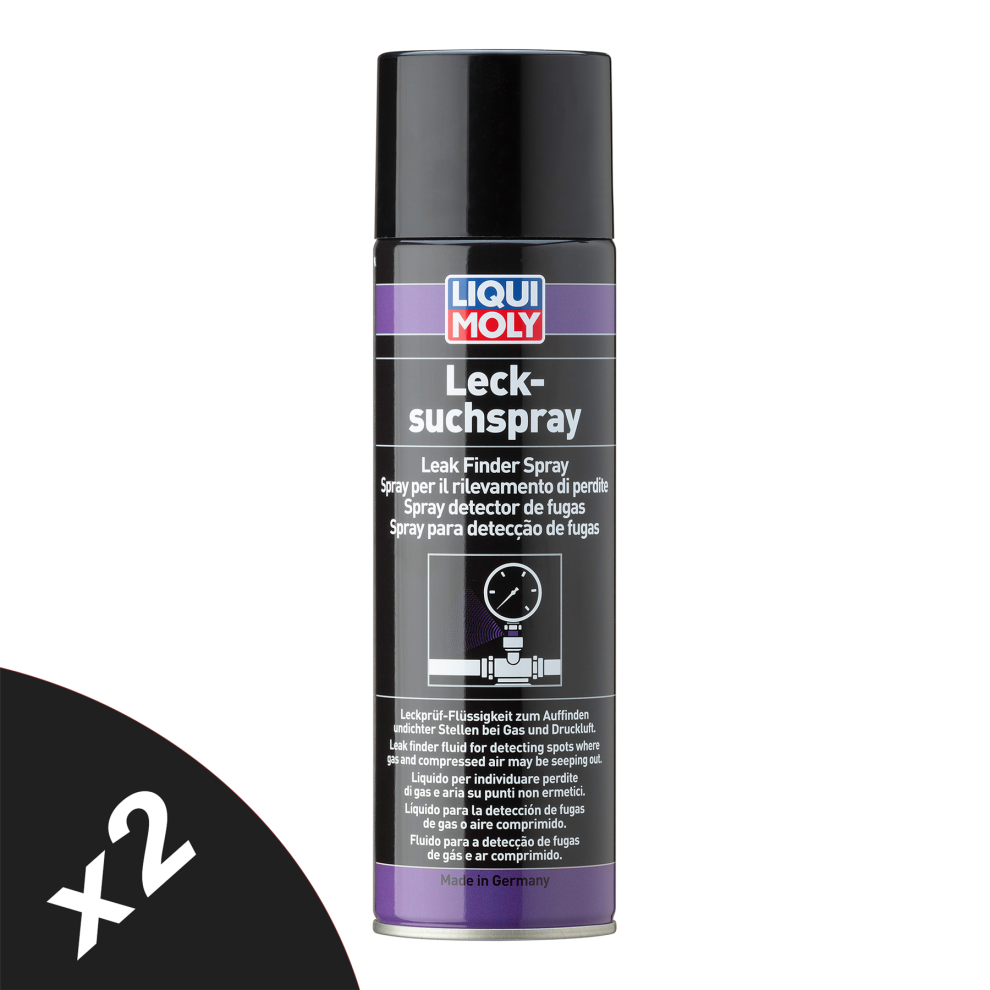 Liqui Moly Leak Finder Spray Leak Detection Leak Test Fluid Leak Finder 2x400ml