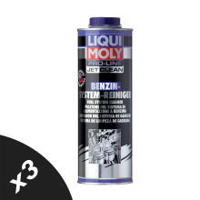 Liqui Moly Pro Petrol Fuel System Injector Intake Valve Cleaner Treatment 3x1L