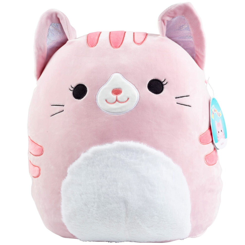 Squishmallows Large 16 Laura Le Chat En Peluche - Kellytoy Officiel - Peluche Douce Et Moelleuse - Cadeau Pour Enfants-image