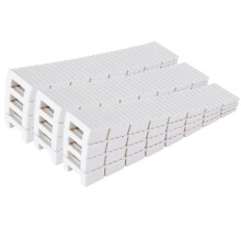 ZZJMCH 10-pack witte multifunctionele meubelplastic wiggen voor het waterpas stellen Extreme gewichtscapaciteit Wiggen Eenvoudig te klikken Cuttofit S