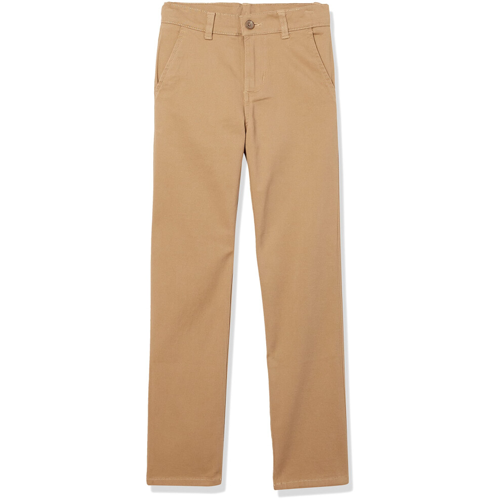 IZOD Boys School Uniform Twill Pants Flat Front comfortable Waistban
