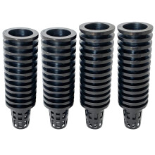 50 pacotes de 1,77"""" copos de rede de malha com fenda de plstico para jardim, potes redondos, balde de jardim domstico resistente, vasos de ber