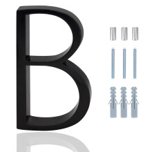 Numeros d'adresse de la maison pour la lettre d'adresse a l'exterieur du Black B - Numeros de maison de la maison de l'ombre flottante en alliage