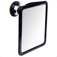 MIRRORVANA Specchio da doccia antiappannamento per rasatura con supporto per rasoio e doppio design antiappannamento - Ventosa girevole a 360? ag