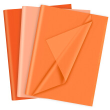 PLULON 60 hojas de papel de seda naranja para Acci   n de Gracias, Halloween, a granel, para envolver regalos, hojas de papel de seda para embalaje