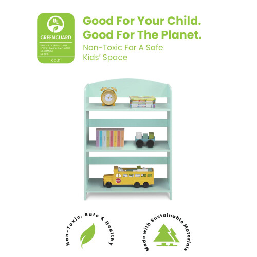 Delta Children MySize Ράφι Βιβλίων - Πιστοποίηση Greenguard Gold, Μέντα 2