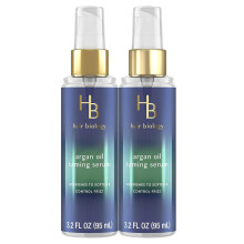 Hair Biology Argan Oil Taming Serum Twin Pack 32 Fl Oz Each Hair Serum Nourishes to Soften Control Frizz Infused with Bi