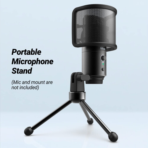 FIFINE FIFINE Tripod Stand for Desktop Microphone with Non-slip Rubber Feet 2