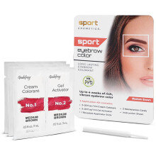 Sport Cosmetics Augenbrauenfarbe fr Frauen 3-Anwendungsset Mittelbraun