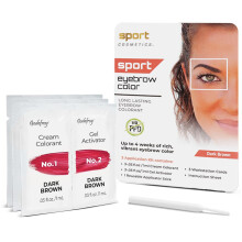 Sport Cosmetics Augenbrauenfarbe fr Frauen 3 Anwendungsset Dunkelbraun