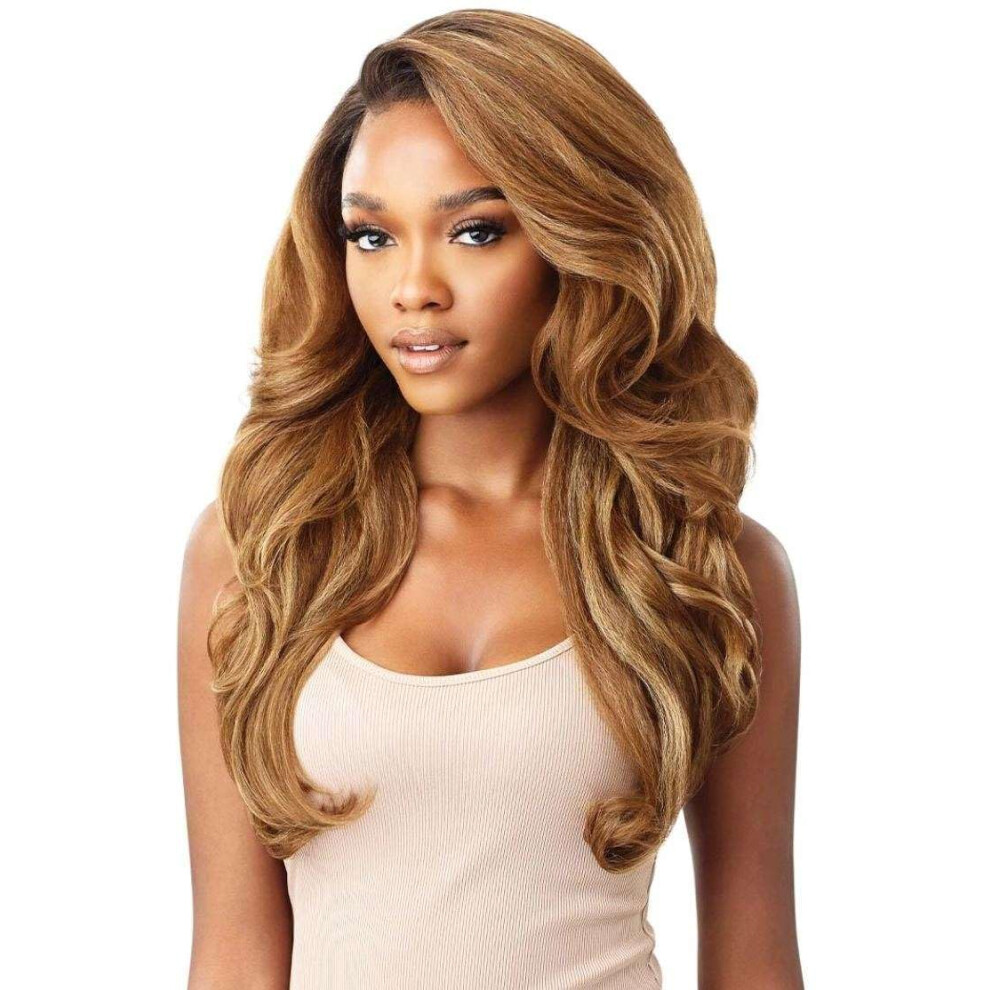 Buiten Speel Unisex Not,Specified Outre Perfect Hair Line Synthetic 13X6 Faux Scalp Lace Front Wig - Julianne 24 Dr4/Hnbrn