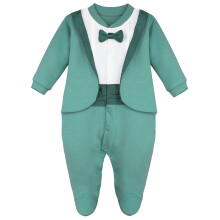 Traje de esmoquin para caballero con pajarita para beb? ni?o de color lila (color espuma de mar, 6 meses)