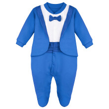 Traje de esmoquin para caballero de Lilax para beb? ni?o con pajarita para Navidad (azul real reci?n nacido)
