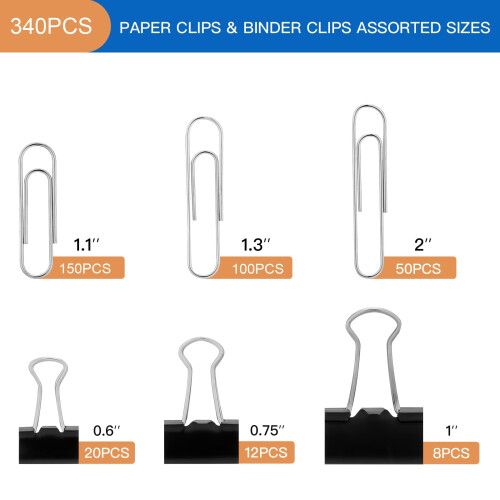 Fudao Family Clips Clips de liant Clips de classe 1