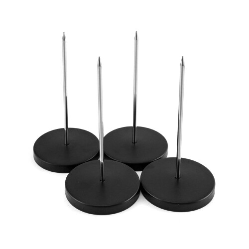 GLEAVI Quittungshalter – Belegspieß Aus Edelstahl, Schwarz, Für Restaurantbons, Kassenbelege & Notizen, 14 X 7 X 7 Cm