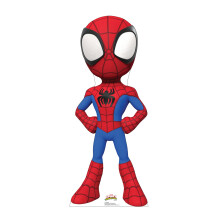 Kartonnen mensen Spidey Levensgrote kartonnen uitsparing Standup Marvels Spidey en zijn geweldige vrienden TV-serie