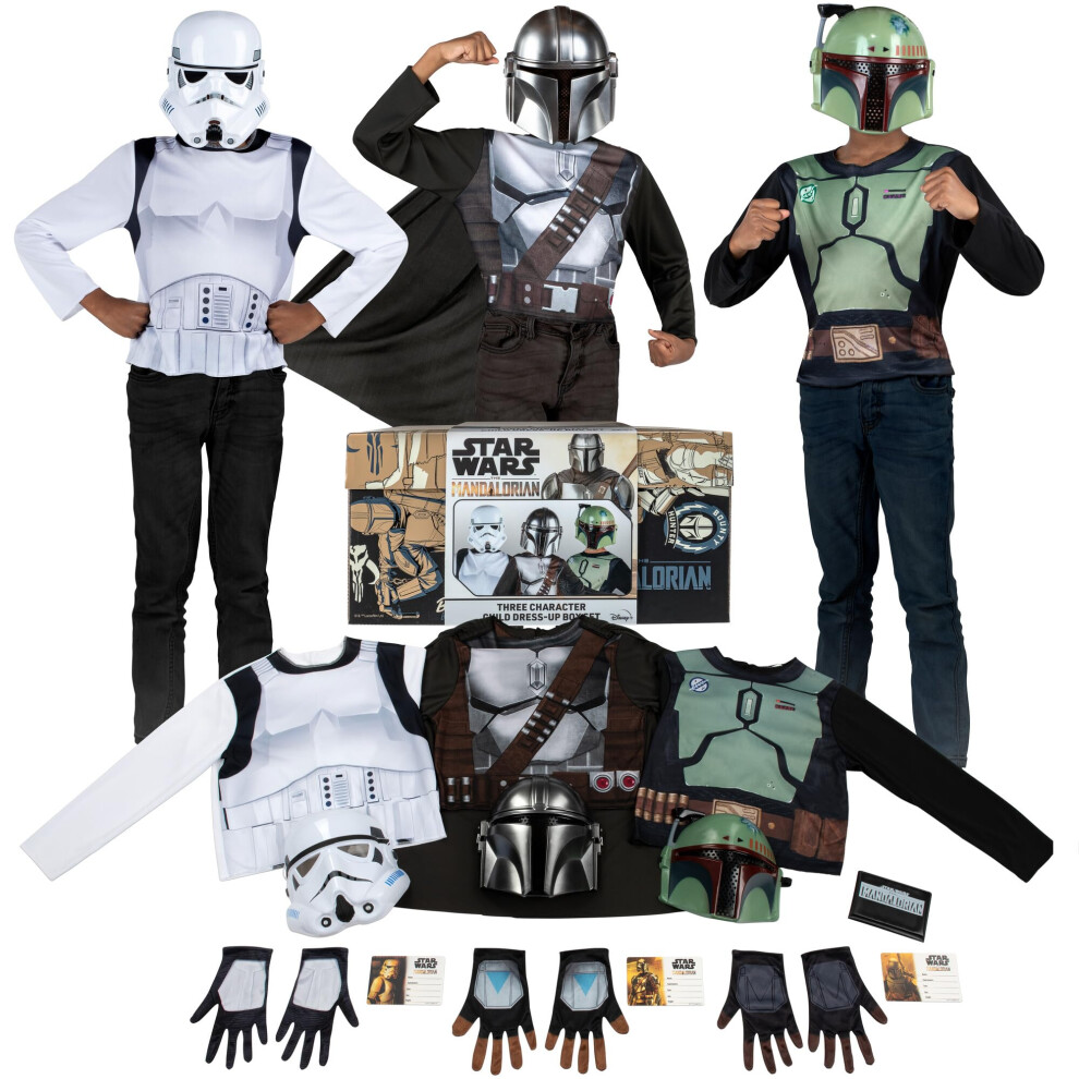 Star Wars The Mandalorian Costume Ufficiale Per Bambini Di Halloween Dress-Up Bo-image
