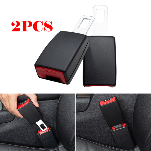 2-pack bilbältesförlängare, universell säkerhetsspänne för bil/fordon