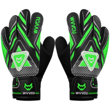 WVVOU m?lmandshandsker til b?rn Ungdoms fodboldm?lmandshandsker med dobbelt beskyttelse Anti-skrid fodboldhandsker Super Grip