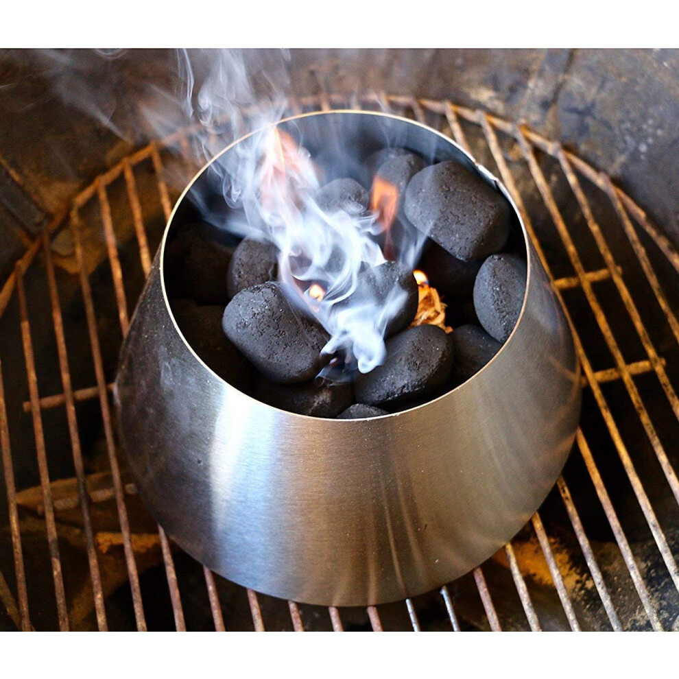 Barbecue Mydracas Whirlpool pour barbecue Weber 22 Kettle Grill Accessoires en acier inoxydable Whirlpool Accessoires de barbecue au charbon de b