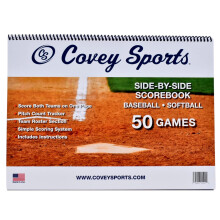 Covey Baseball Softball Scorebook Side by Side-formaat - (50 spellen) - S