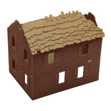 BMC WW2 bombardeou a fazenda francesa Casa - Men do Ex   rcito Pl   stico Acess   rio de Playset