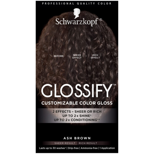 Schwarzkopf Glossify Colore personalizzabile Gloss Ash Brown