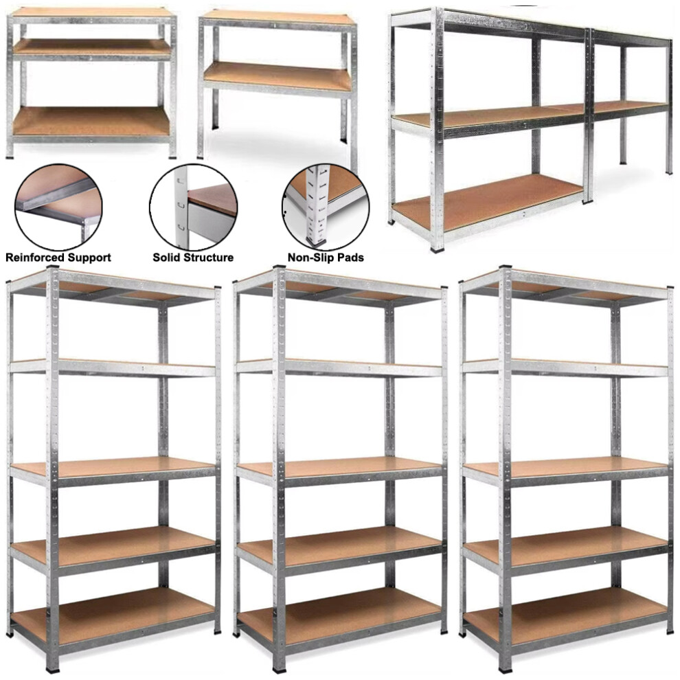 Heavy Duty 5 Tier Racking Shelf Garage Shelving Storage Shelves