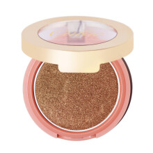 Oulac Luminous Blush Face Bronze Gold Warm | Rouge- und Highlighter-Duo| Hochpigmentiertes und aufbaubares Rouge fr dunkle Haut | Vegan und tiervers
