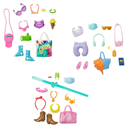 Barbie Set da Viaggio Barbie con 11 Accessori per Raccontare Storie 2