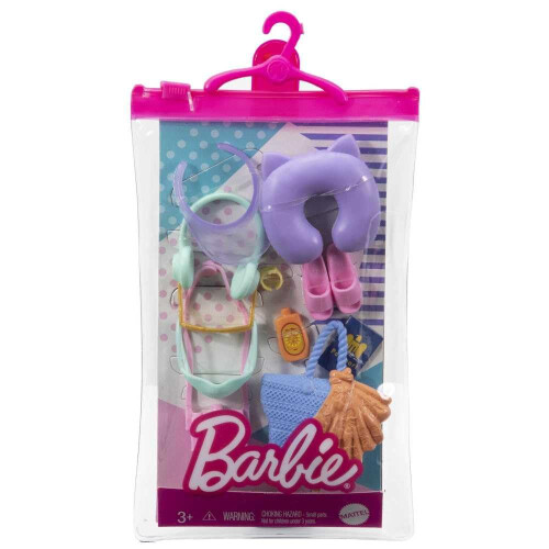 Barbie Set da Viaggio Barbie con 11 Accessori per Raccontare Storie 1