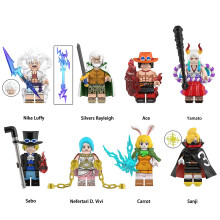 (8PCS One Piece -C) 56PCS One Piece Minifigures Toys collection building blocks Fit Lego Gift