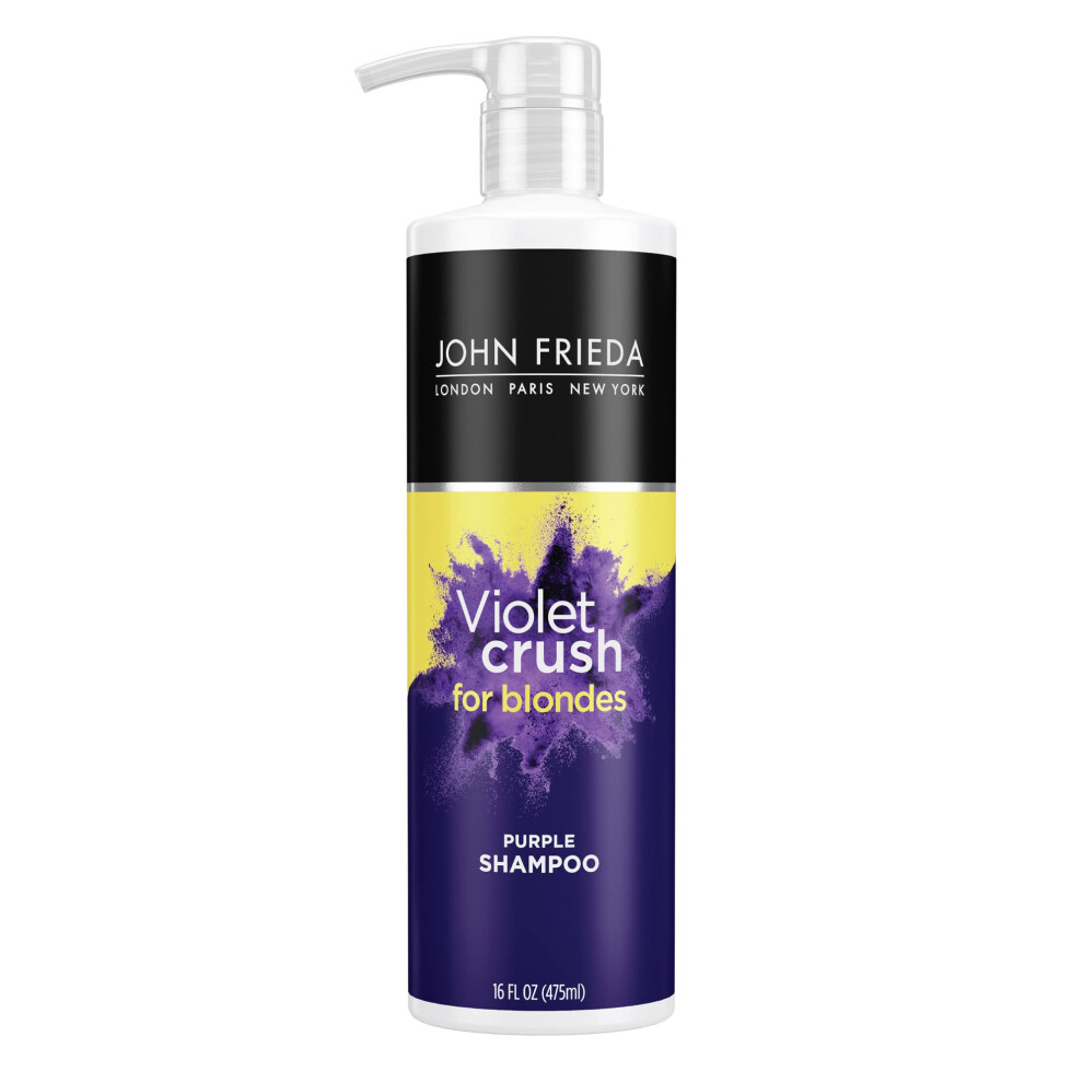 John Frieda Violet Crush Purple Shampoo for Blonde Hair  16 Fl Oz