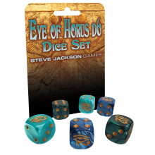 Zestaw kosci Oko Horusa k6 | 6 szt. | 19mm szesciostronny | Perlowe Kosci | Gry planszowe | RPG | od Steve Jackson Games