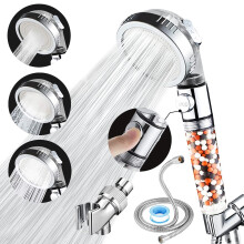 Vacto Chuveiro Portátil de Alta Pressão com Filtro, Kits com Mangueira e Suporte