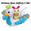 Playskool Glo Friends - Hugbug e Harmony Pop Spingi e rotola! - Swan Vehi 5