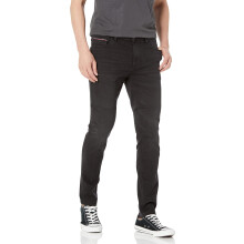 Jeans Slim Fit da Uomo Tommy Hilfiger Lavaggio Nero
