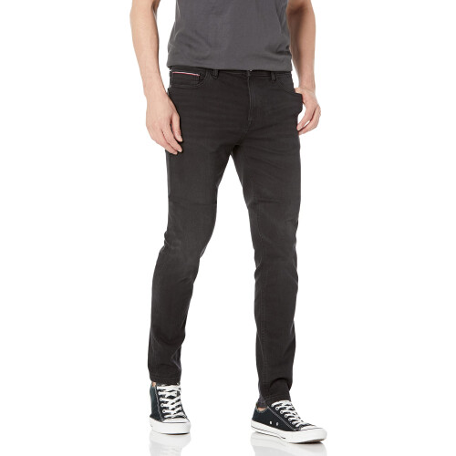 Tommy Hilfiger Jeans Slim Fit da Uomo Tommy Hilfiger Lavaggio Nero