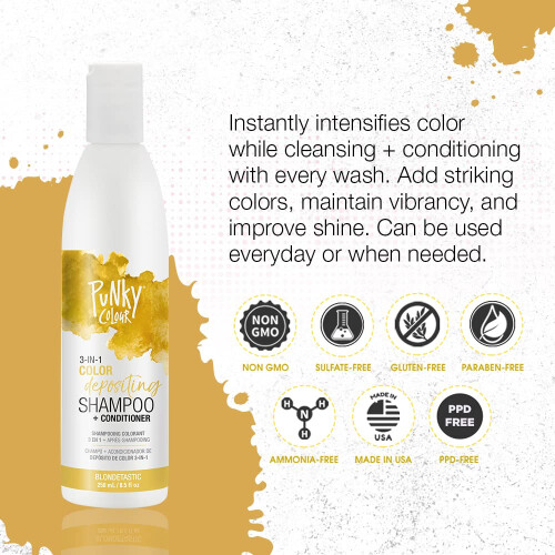 Ty Punky Colour 3-in-1 Detergente e Balsamo per Capelli, 8.5 fl oz. (Blondetastic) 2