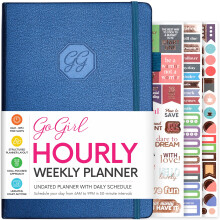 GoGirl Weekly Schedule Planner - Undated Hourly Work & Life Planner wi