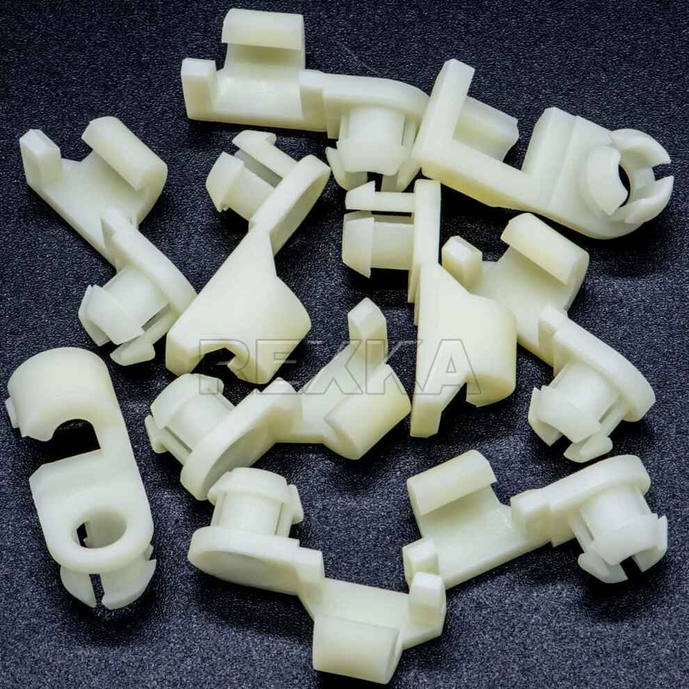 Rexka 10Pcs Tailgate Handle Lock Rod Retainer Clip 3/16 Rod 15545178 F 643375930192