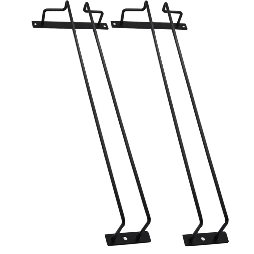 Hoshen Lot de 2 supports de verre     vin invers   s     fente unique avec vis Support de verre     suspendre simple pour bar     domicile