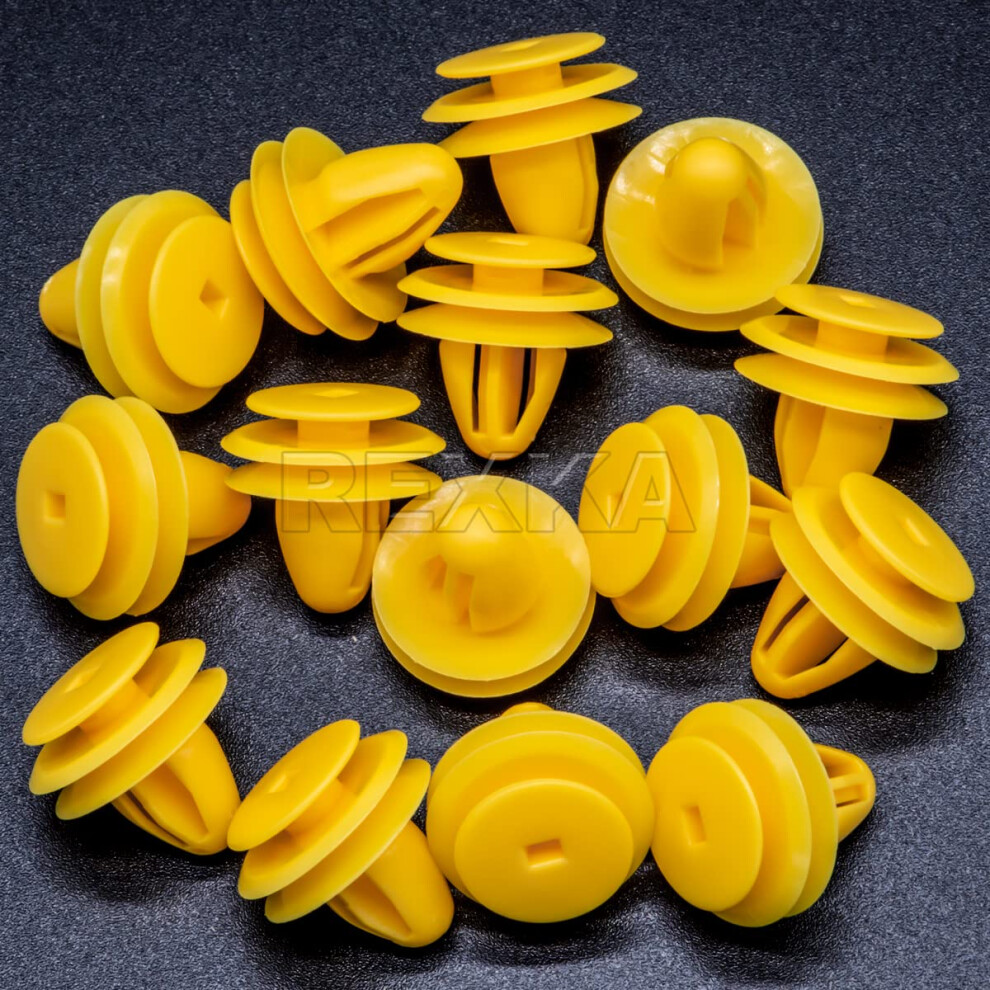 Rexka 15Pcs 8Mm Hole Door Trim Panel Retainer Clip Fastener Compatible 643375931588