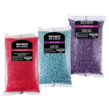 Perles de cire dure assorties Waxness Spa Choice 2,2 lb / 1 kg Paquet de 3 - T