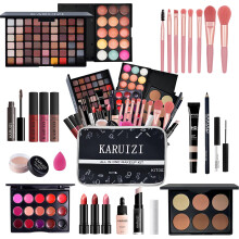 KARUIZI Makeup Kit All-in-one Makeup Gift Set for Women Full Kit Eyeshadow Palette Lip Gloss Set Lipstick Blush Foundation Concealer Mascara E