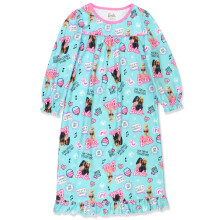 Barbie Flickor Söt Flanell Nattklänning - Pyjamas Turkos