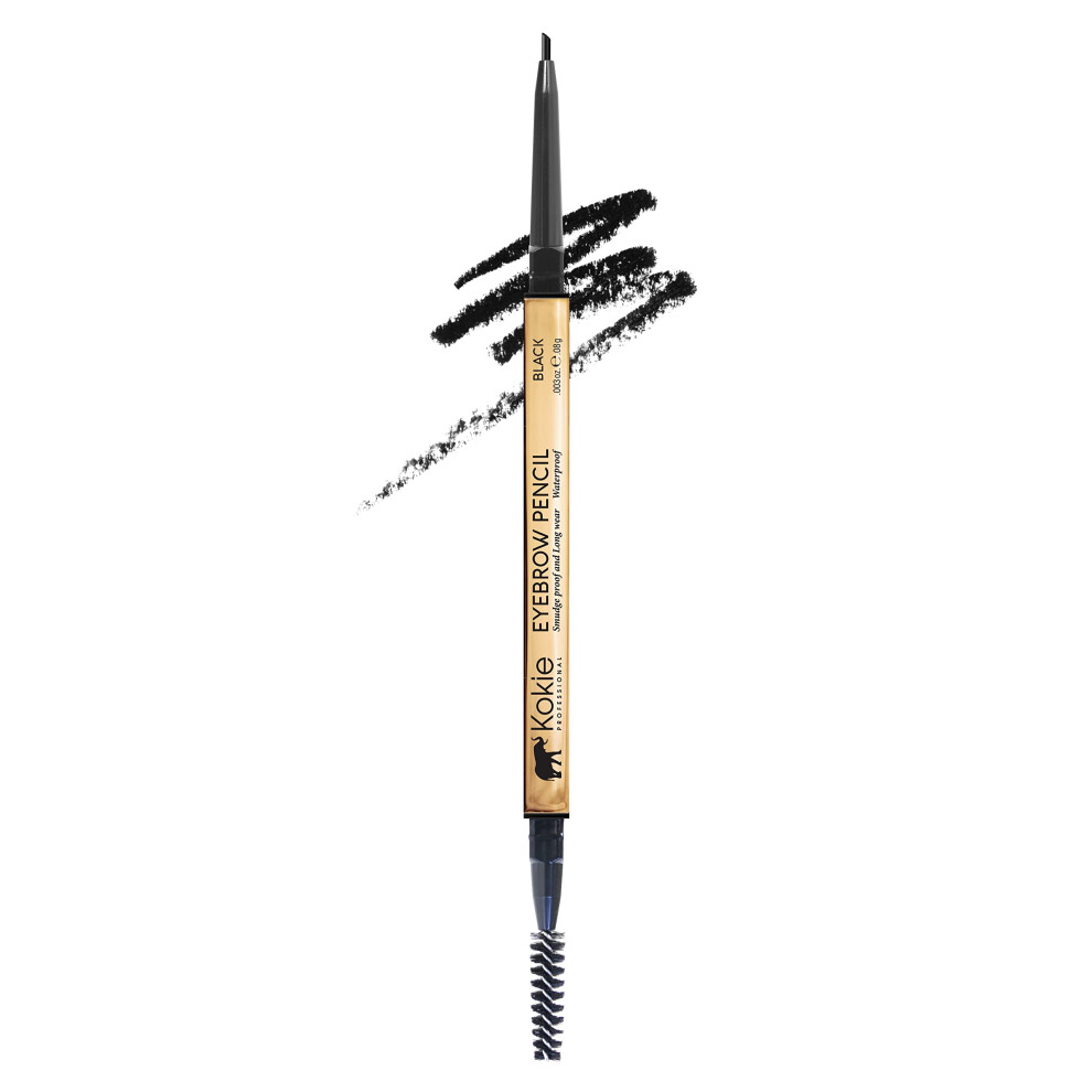 Kokkie Kokie Cosmetics Micro-Fine Eyebrow Pencil (Black Gb261)