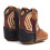 ARIAT Lil' Stompers Evan Style Βρεφικά Μπότες - Άνετες Διχρωμές με Κλείσιμο Velcro 5